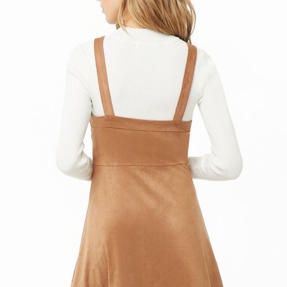 đź’•ONE DAY SALEđź’• Forever 21 suede snap dress - Picture 3 of 12